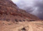 Comb Wash -- The pioneers followed Comb Wash at the base of Comb Ridge to the San Juan River. Lamont Crabtree Photo